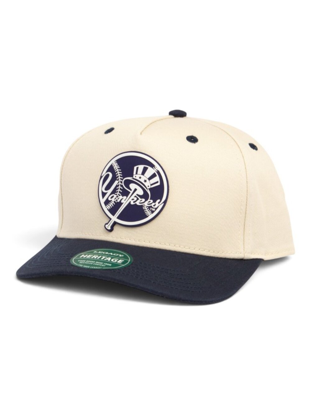 New York Yankees Navy 3D Two-Tone Snapback Twill Hat- Stone/ Navy